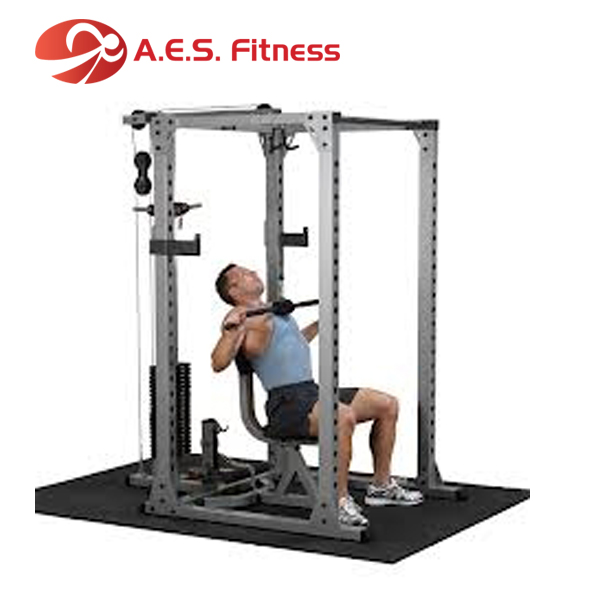 Best Fitness Power Rack Package BFPR100 rack Lat Attach BFLA100 Bench PFID125X 